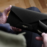 [Limited to 5 sets] Envelope-style long wallet "Encase" & ultra-compact coin case "Palm" / Epsom.