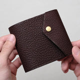 [Limited to 5 sets] Slim bi-fold wallet "Carriage" & slim coin purse "Undo" / Classico Buffalo