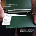 フタ側のスリーブに名刺をセットしておけば、取り出す向きに迷うことなくスムーズに差し出せます。