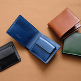 [Improved version] Bi-fold wallet with coin purse "Feel Coin"