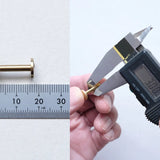 鍵をまとめる組ネジ(金具)は、全長1.8㎝(内寸1.5㎝)・棒の直径が3mmです。