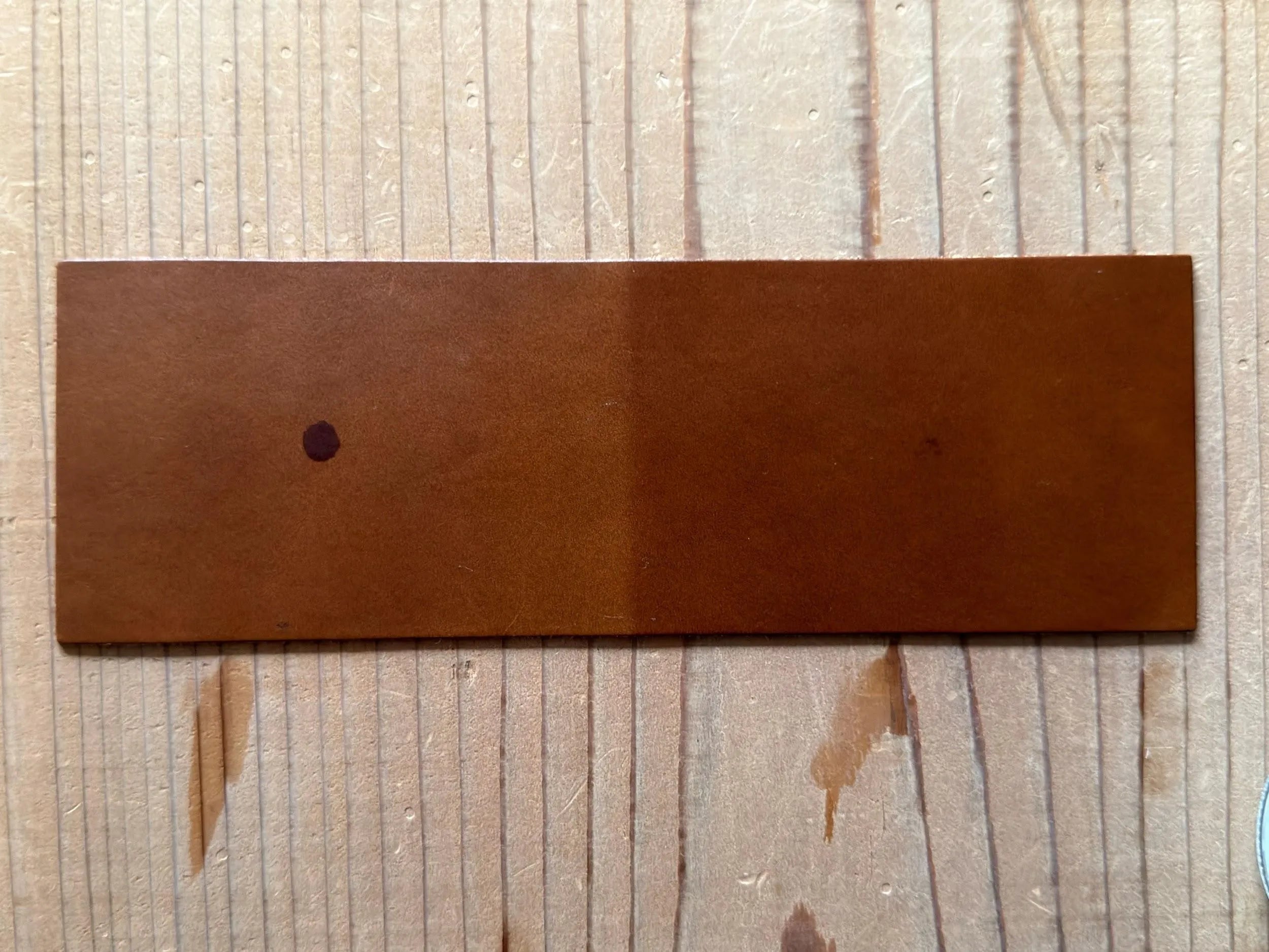 1分後に拭き取った全体の様子