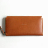 [TRUNK SHOW] Round wallet "Border" Thin round zipper long wallet