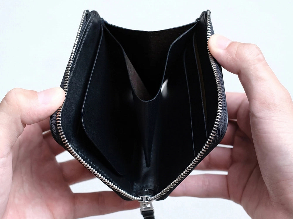L字シルバーファスナー財布 “Cram” – munekawa L字シルバーファスナー財布 “Cram” – munekawa