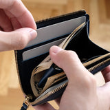 [Limited Reservation] L-shaped zipper wallet "Cram" (left-handed type)