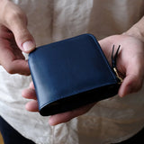 [Limited Reservation] L-shaped zipper wallet "Cram" (left-handed type)