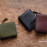  [Limited Edition] L-shaped zipper wallet "Cram" / Minerva BOX