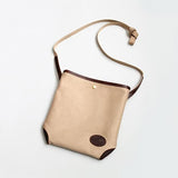 [Sold out] [TRUNK SHOW] Leather &amp; Cotton "Sacoche" compact shoulder bag