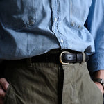 しなやかさと強度を失うことなく、自然と体に合わせて馴染んでいき、「自分の体にフィットするベルト」として長くお使いいただけます