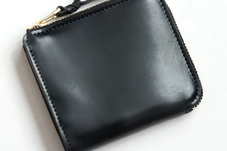 革製品 Munekawa アメリカ・ホーウィン社のシェルコードバンを使用したL字ファスナー財布Cram